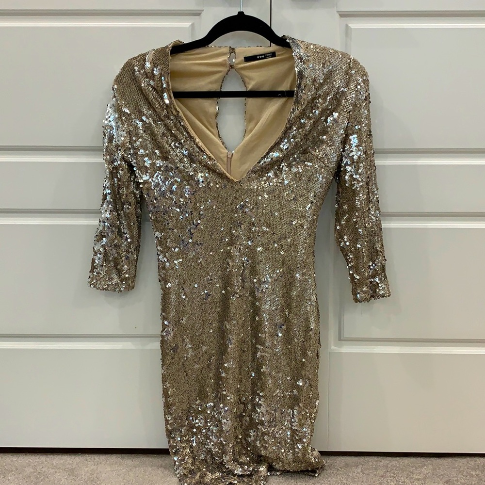 Gold  sequin dress